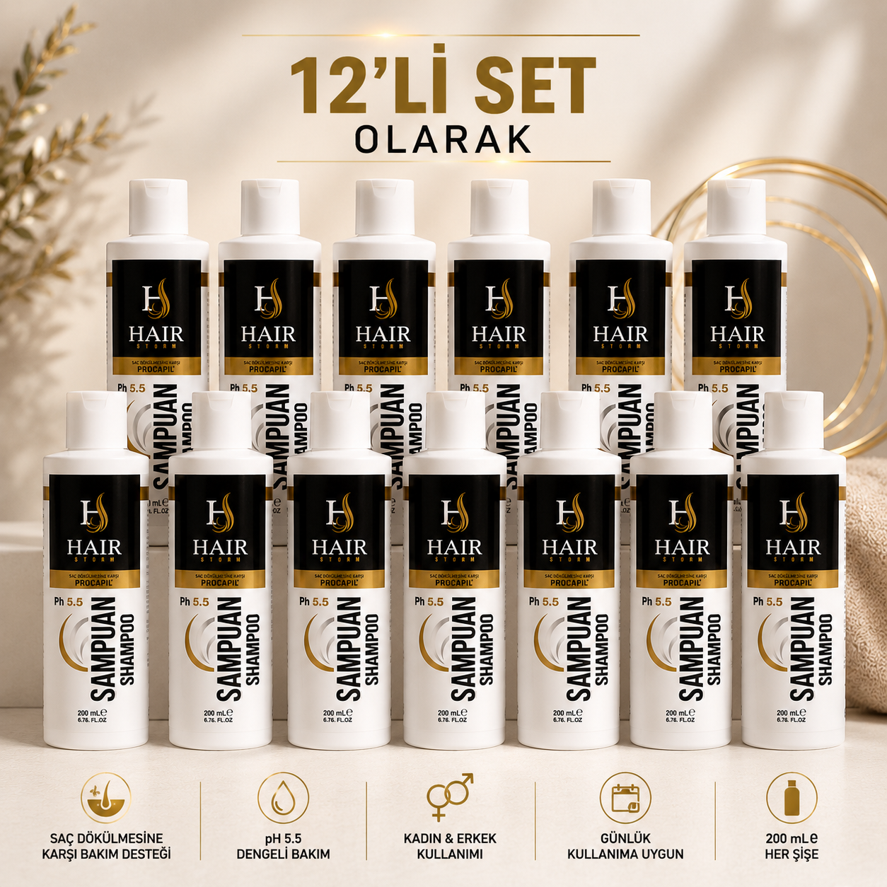HairStorm Şampuan 12’li Set