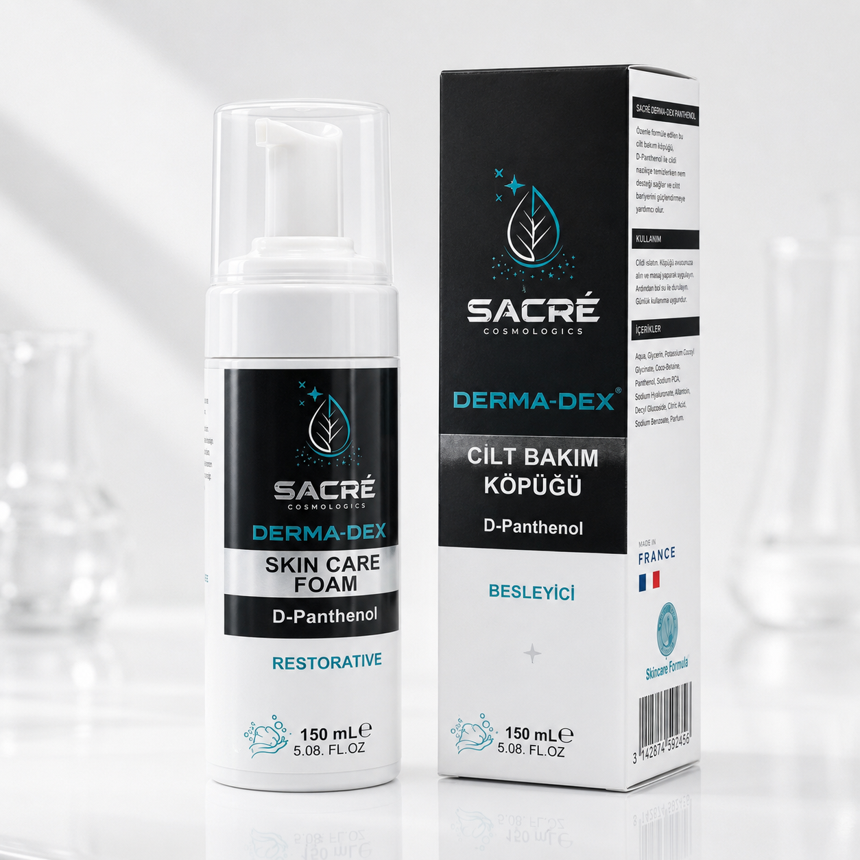 Sacre Derma-Dex Panthenol Cilt Bakım Köpüğü 150 ml
